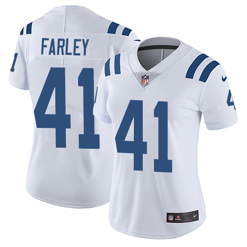 Indianapolis Colts 41 Limited Matthias Farley White Nike NFL Road Women Vapor Untouchable jerseys